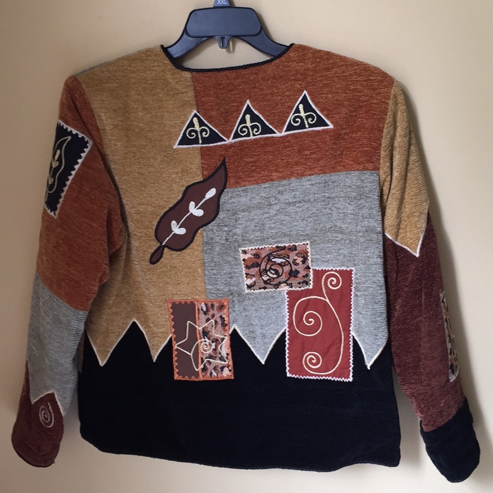 Vintage Embroidered Patchwork Blazer - image 3